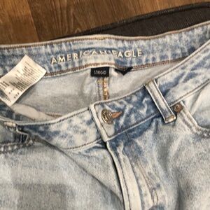 American Eagle Outfitters Light Wash Straight Jeans